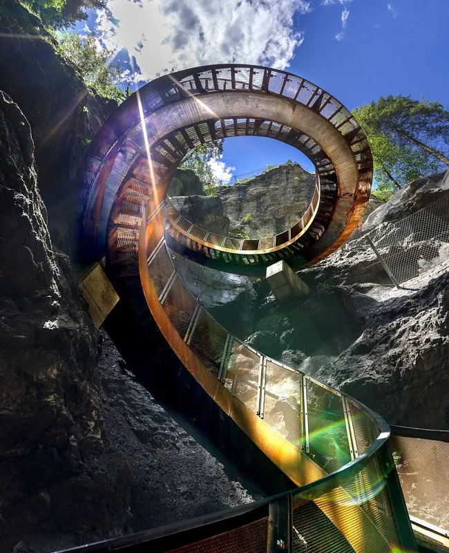 Helix Treppe in der Liechtensteinklamm